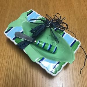 Mud Pie Dip and Spreader Set NWT